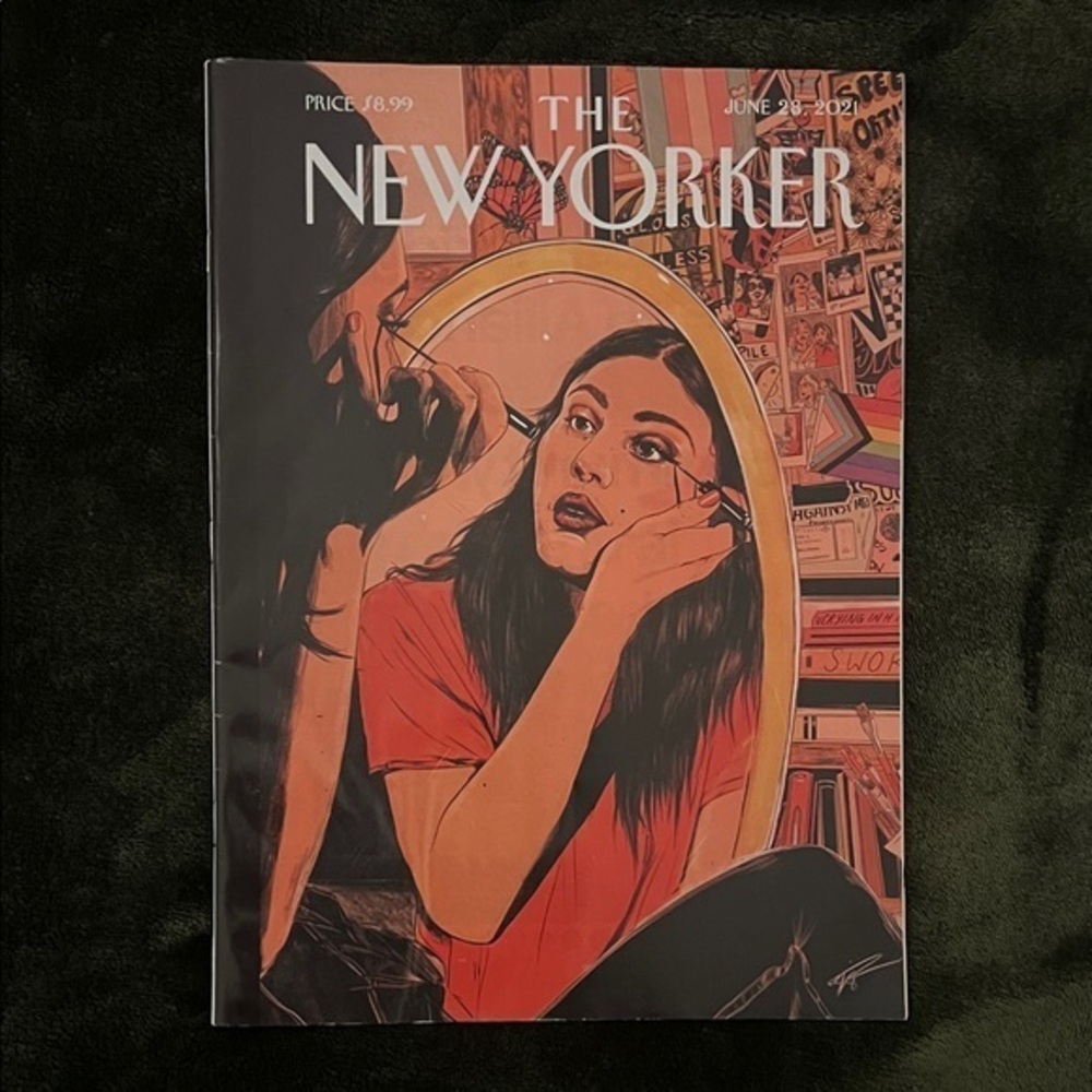 The New Yorker Magazine Cover - Woman Applying Makeup June 28 2021